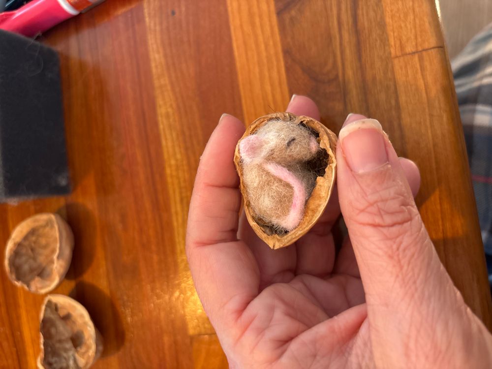 Tiny mouse ornament 